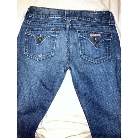 Hudson Beth Jeans semi boot cut double button low rise jeans - Picture 11 of 11